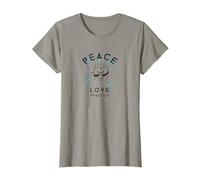 Womens Yoga Heart, Peace, Love, Practice Yogis Pilates Fun Gift T-Shirt