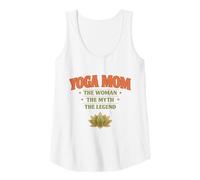 Womens Yoga Mom The Woman, Myth and Legend Fun Gift for Mothers Tank Top