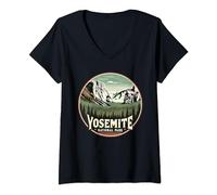 Womens Yosemite Park National Park USA California V-Neck T-Shirt