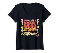 Womens You Are A Member Of WDNC Menopausal Perimenopausal WDNC V-Neck T-Shirt