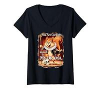 Women's You are CORDIALLY Invited to My Drama Shakespeare Squirrel V-Neck T-Shirt