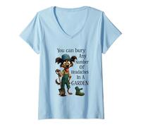 Womens You Can Bury Any Number of Headaches V-Neck T-Shirt