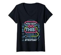 Women's You Can Do This Standard Exam Student Motivation Quotes V-Neck T-Shirt