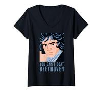 Women's You Can’t Beat Beethoven V-Neck T-Shirt