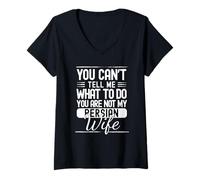 Womens You Cant Tell Me What to Do Your Not My Persian Wife V-Neck T-Shirt