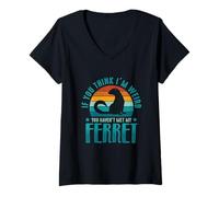 Womens You Haven’t Met My Ferret V-Neck T-Shirt