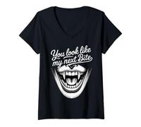 Womens You Look Like My Next Bite Vampire Flirt Party - V-Neck T-Shirt