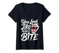 Womens You Look Like My Next Bite Vampire Flirt Party - V-Neck T-Shirt