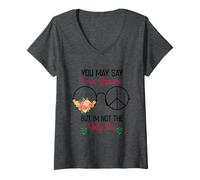 Womens You May Say I'm A Dreamer But I'm Not The Only One V-Neck T-Shirt