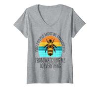 Womens You People Must Be Exhausted from Watching Me Do Everything V-Neck T-Shirt