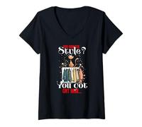 Womens You Wanted Style? You got cat Hair V-Neck T-Shirt