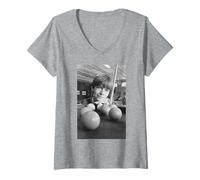 Womens Young Ian Beale Eastenders Adam Woodyatt Pool Fanatic 1985 V-Neck T-Shirt