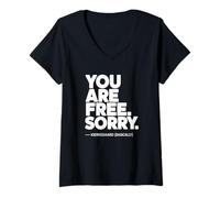 Women's Your are Free Kierkegaard (Basically) V-Neck T-Shirt