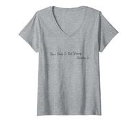 Womens Your Body Is Not Wrong - Mental Health Matters V-Neck T-Shirt