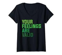 Women's Your Feelings are Valid V-Neck T-Shirt