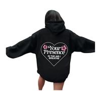 Womens Your Presence Is The Air I Breathe Plain Hoodies Workou Summer Hooded Pullover Sweatshirts Aesthetic Fashion Graphic Casual Beach Pullover Hoodies Trendy with Hood Cute Thin Black