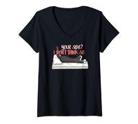 Womens Your Side? I Don't Think so. V-Neck T-Shirt