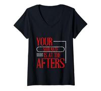 Womens Your Soulmate Is At The Afters Clubbing Party Flirt V-Neck T-Shirt