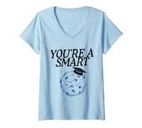 Women's Youre A Smart Cookie Graduation Student Success V-Neck T-Shirt