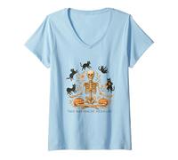 Womens You're Dead Inside But Still Love Cats V-Neck T-Shirt