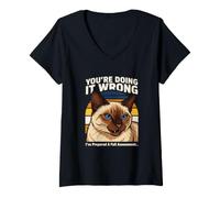 Women's You're Doing It Wrong I've Prepared A Full Assessment V-Neck T-Shirt