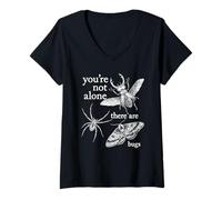 Women's You're Not Alone, There are Bugs V-Neck T-Shirt