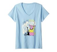 Womens You're Not Ugly. Society is - Punk Rat V-Neck T-Shirt