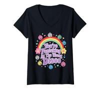 Women's You're Panicking At The Wrong Disco Funny Emo V-Neck T-Shirt