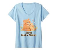 Women's You're Special Cute Bears Mama Baby Bear Mother's Day V-Neck T-Shirt