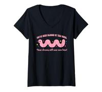 Womens You've Been Blessed By This Worm Funny Apparel V-Neck T-Shirt