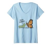 Women's You've Changed Butterfly V-Neck T-Shirt