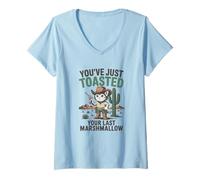 Womens You've Just Toasted Your Last Marchmallow V-Neck T-Shirt