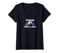 Womens Yukon Take A Hike V-Neck T-Shirt