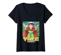 Women's Yule December 21st Connect with Nature's Cycles V-Neck T-Shirt