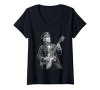 Women's Zachary Taylor Guitar V-Neck T-Shirt