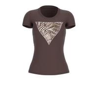 Women's zebra t-shirt Guess CN Triangle Beige 3XL