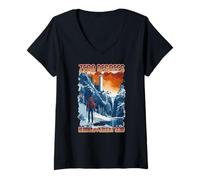 Womens Zero Degrees Hundred Percent Send V-Neck T-Shirt