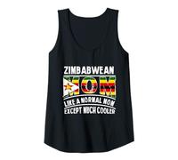 Womens Zimbabwean Mom Like A Normal Except Much Cooler Mama Tank Top
