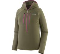 Patagonia - Ultra-lightweight, breathable fleece with zip-up hood - W's R1 Ultralight Hoody Basin Green for Women in Recycled Polyester - Size S Green S