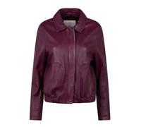 Women's Zip Leather Jacket Oakwood Odessa Violet S
