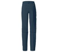 Vaude Farley Stretch Capri T-zip Iii Pants Blue 46 / Short Woman