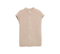 Women's Zip Sleeveless Pullover Tom Tailor Denim Beige S