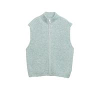 Women's Zip Sleeveless Pullover Tom Tailor Denim Bleu S