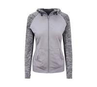 Women's zip-up contrast sweatshirt Just Cool Zoodie Gris XS