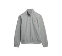 Women's zip-up crew neck sweatshirt Superdry Athletic Essentials Graphic Gris M