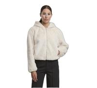 Women's zip-up faux fur hoodie Urban Classics Blanc S