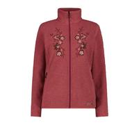 Women's zip-up fleece sweatshirt CMP Rouge S