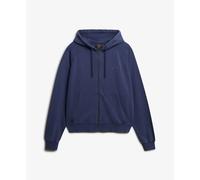 Women's zip-up hooded sweatshirt with tie-dye logo Superdry Essential Bleu XL