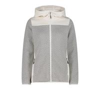 CMP - Women's Jacquard Knit Jacket Fix Hood - Fleece jacket size 34, grey