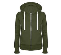 Womens Zip Up Hoodie Solid Colour Sweatshirt With Pockets Loose Comfort Hoodies With Drawstring Fashion Casual Long Sleeve Tops Plus Size Cosy Warm Oversized Hoodie Lightweight Slim Baggy Sweatshirts